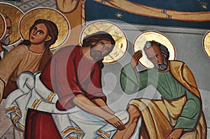 Jesus Washes His DisciplesÃ¢â¬â¢ Feet PAINTINGS photo